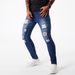 Men's Clothing Pants Ripped Jeans Youth Versatile Trendy Elastic Slim Fit Pencil Pants_viptrois.com