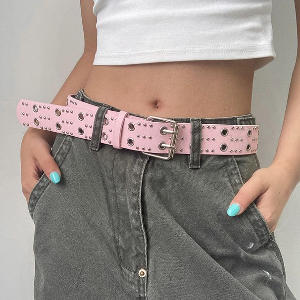Rivet Belt Women's 2025 New Model, With Skirt High-end Waist Accessories American High Street Belt Men's Model_viptrois.com