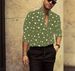 Men's Clothing Men's New Polka Dot Printed Casual All Match Long Sleeve Shirt_viptrois.com