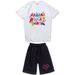 Men's Clothing Casual Short-Sleeved Shorts Suit Manana Sera Bonito Letter Print T-Shirt Suit_viptrois.com