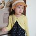 Spring New Style Heavy Crochet V Neck Children's Sweater Shawl Coat Thin Wholesale Pure Cotton Girls Knitted Cardigan_viptrois.com