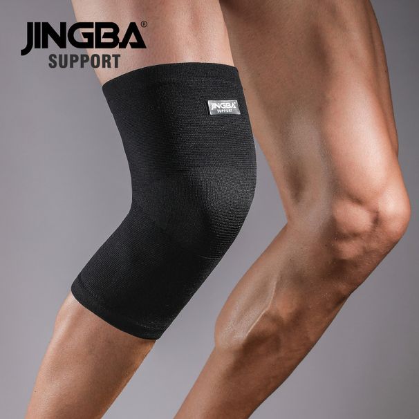 JINGBA Knee Brace For Running, Cycling, Hiking & Sports – Breathable Support For Basketball, Gym, Workout (Black, One Size Fits Most)_viptrois.com