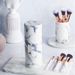 10 X Marble Makeup Brush Set For Powder Eyeshadow Blusher Brushes Tools Gift_viptrois.com