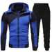 2025 Hoodie Panel Zipper Set Casual Sports Long Sleeve Sweater Pants_viptrois.com