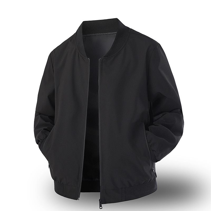 Pulse Two-Way Open Top Men's Windbreaker Outdoor Workwear 2025 New Baseball Collar Executive Jacket Men_viptrois.com