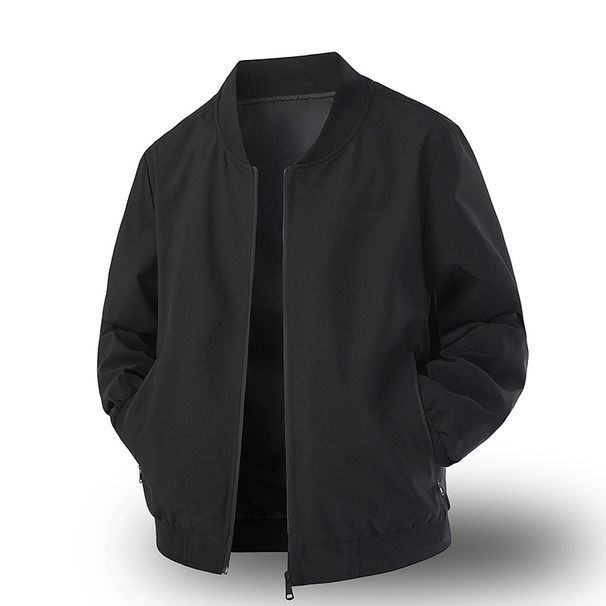 Pulse Two-Way Open Top Men's Windbreaker Outdoor Workwear 2025 New Baseball Collar Executive Jacket Men_viptrois.com