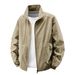 2025 New Spring And Autumn Stand-up Collar Jacket Men's Thin Jacket Men's Casual Spring And Autumn Waterproof Thin Trendy Men's Clothing_viptrois.com