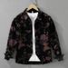Trendy Printed Long Sleeved Shirt, Fashionable And Versatile, Artistic And Casual Loose Top, Men's Clothing_viptrois.com