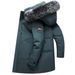 Down Mid-length 2022 New Hooded Large Fur Collar Fashionable Winter Thickened Men's Jacket Trendy Men_viptrois.com
