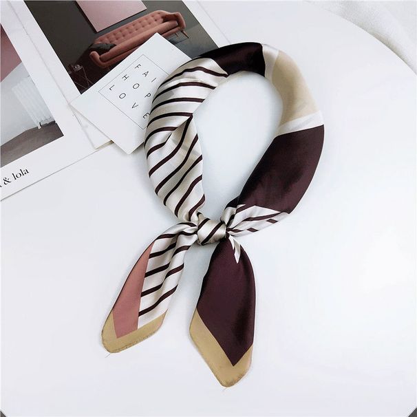 Korean Style Small Square Silk Scarf For Women - Versatile Spring/Autumn/Summer Fashion Accessory (INS Style, Literary Decoration)_viptrois.com