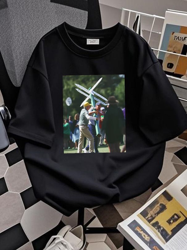 Bryson DeChambeau Masters Tournament Augusta National 2024 T-Shirt Top For Everyday Wear Casual Designer Clothes Breathable Stylish Versatile_viptrois.com