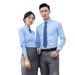 White Unisex Professional Suit Business Formal Wear Hotel Teacher Long Sleeve Spring Autumn Shirt_viptrois.com