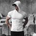 Men's Clothing Quick Dry Sports T-Shirt Hooded Slim Fit With Quick Drying Short Sleeves For Muscle Training Running Basketball And Fitness Summer_viptrois.com