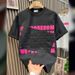 Men's Clothing Ins Short Sleeved Men's Summer Personalized Letter Embossed Print Contrast Color Youth Loose Casual Stretch T Shirt_viptrois.com