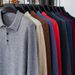 Collar Button Knit Sweater For Autumn And Winter With Core Spun Yarn, Men's Sweater And Sweater_viptrois.com
