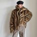 Men's Clothing Men's Fur Coat Autumn And Winter New Imitation Raccoon Fur Short Coat Wolf Fur Color Casual Warm Personality Jacket_viptrois.com
