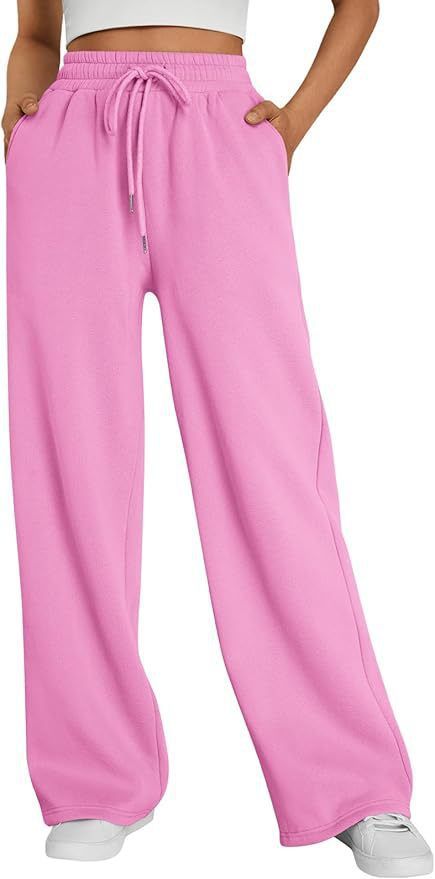 Men's Clothing Sweatpants Casual Wide Leg Sports Pants Elastic Drawstring Loose Trousers_viptrois.com