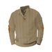 Hot-Selling European American Trendy Fashion New Jacquard Button-Up Henry Spring And Autumn_viptrois.com
