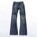 Cleanfit Style Heavy Bootcut Washed Distressed Cat-ear Denim Jeans, Slim Fit Vintage Long Pants For Men_viptrois.com