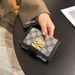 Beauty For Women 2024 New Short, High Quality, Multi Card, Triple Folding Lock Buckle, Handheld Long Wallet_viptrois.com