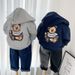 kids'clothing Cartoon bear casual hoodie for middle and small children_viptrois.com