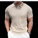 Men's Clothing Summer Slim Fit Light Mature Thin Lapel Short Sleeve Knitted Polo Shirt Men's High End Casual Handsome T Shirt Half Sleeve T Shirt_viptrois.com
