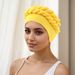 New Popular Baotou Hat Braid Hat Messy Linen Wrinkled Braid Muslim Hat_viptrois.com
