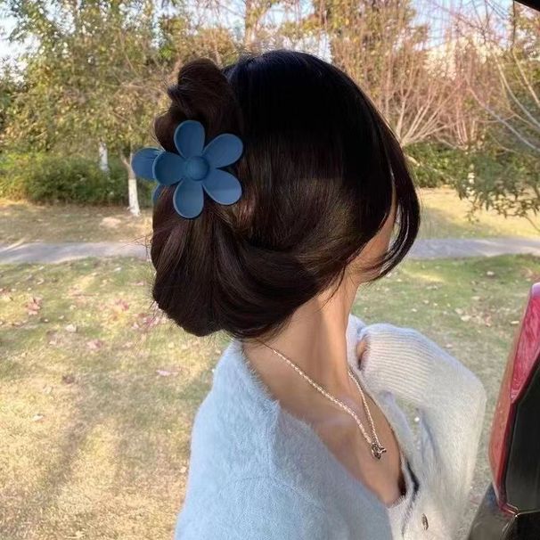 Summer Hot Color Suit Clip Large Simple Hairpin Female Back Of The Head Hairpin High End Shark Clip Headdress_viptrois.com