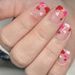 Short Square Bright Multi-color Love Fashion All-match Wear Nail Art Patch Combination European and American Foreign Trade ins48 Pieces_viptrois.com
