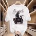 Men's Clothing short sleeved T shirt for men in summer pure cotton retro motorcycle print straight shoulder round neck short sleeved T shirt for men_viptrois.com
