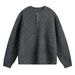 Light Luxury Old Money Henry Collar Polo Knitted Sweater Men's Autumn And Winter Texture Thickened Warm Sweater Lazy Wind Line Coat_viptrois.com