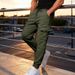 Men's Velvet Cargo Overalls – Multi-Pocket Outdoor Trousers With Wide Leg Cuffs, Comfortable & Stylish For Autumn/Winter_viptrois.com