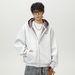 Men's Clothing Houndstooth Contrast Lining Hooded Sweatshirt Men's Autumn Heavy Retro Short Wide Trendy Brand Zipper Cardigan Jacket Coat_viptrois.com