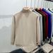 Men's Clothing Autumn And Winter Turtleneck Sweater Loose Warm Sweater Thick Bottoming Sweater_viptrois.com