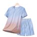 Men's Clothing Sportswear Suit Men's Elastic Breathable Short Sleeved T Shirt Summer New Casual Shorts Set Men's T_viptrois.com