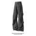 American-style Pleated Workwear Jeans For Men, Unique Design, Veatile, Loose-fitting, Retro, Slimming, Wide-leg_viptrois.com