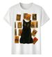 Tshirt Muscle Freaks Black Cat 2026 Tarot Vintage Style Magical_viptrois.com