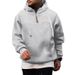 2025 Cross-Border Men's Clothing Factory Wholesale Fleece-Lined Zipper Hooded Sweatshirt New Autumn Winter Casual_viptrois.com