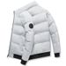 Men's Stand Collar Down Cotton Jacket – Korean Style Winter Coat With Thickened Warm Lining (Black/Grey/Red/Green, M-4XL)_viptrois.com