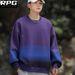 Sweater 2025 New Autumn Teenagers Without Hats Gradual Change Junior High School High School Students Pullover Loose Trend Handsome Long Sleeves_viptrois.com