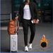 Men's Waffle Knit Zip-up Hoodie & Jogger Set - Fleece Lined Winter Lounge Wear With Pockets, Lightweight & Warm Comfort Outfit For Casual & Sports_viptrois.com