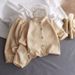 Kid's Clothing Children's stand up collar cotton gauze suit summer thin boys and girls pure cotton home clothes baby gauze air conditioning clothes_viptrois.com
