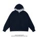 Loom RDJ European And American Style Color-Block Cardigan Men's Fashion Brand High-End Hooded Loose Heavy Zipper Sweatshirt_viptrois.com