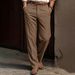 Men's Straight Leg Dress Pants Casual Versatile Cool Loose Fit Drape For Spring And Summer_viptrois.com