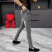 Men's Clothing Slim Fit Elastic Skinny Pants Men's Casual Washed Pants_viptrois.com