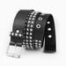 Women's Belts new star punk rivet heavy industry retro casual fashion belt men and women dark belt_viptrois.com