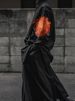 Men's Clothing red dahlia shirt embroidered flowers yohji dark unisex loose long sleeved shirt_viptrois.com