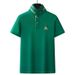Men's Clothing Men's Stand Up Collar Polo Shirt Men's Summer High End Light Luxury Cool Feeling T Embroidery Collar Short Sleeved Men's T Shirt_viptrois.com