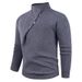 Men's Fashionable Stand Collar Knitted Sweater - Warm Casual Pullover For Teens & Young Adults (Multiple Colors & Sizes)_viptrois.com