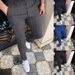 Men's Clothing Business Dotted Stripes Digital Printing Casual Slim Fit Pants_viptrois.com